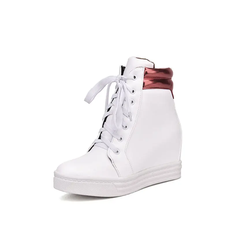 Smeeroon 2020 fashion autumn winter boots women round toe height incentive ankle boots lace up high quality pu leather boots
Smeeroon 2020 fashion autumn winter boots women round toe height incentive ankle boots lace up high quality pu leather boots