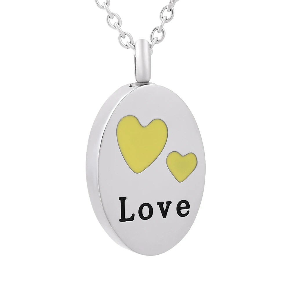 IJD9830 Oval Double Heart Love Pendant Stainless Steel Cremation Keepsake Necklace For Ashes Urn for Women Jewelry
IJD9830 Oval Double Heart Love Pendant Stainless Steel Cremation Keepsake Necklace For Ashes Urn for Women Jewelry