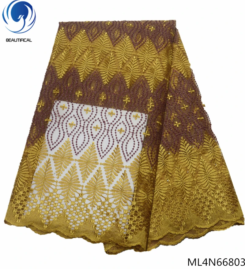 BEAUTIFICAL Nigerian net lace fabrics for dresses Hot sale african lace with rhinestones fabrics 5yards ML4N668
BEAUTIFICAL Nigerian net lace fabrics for dresses Hot sale african lace with rhinestones fabrics 5yards ML4N668
