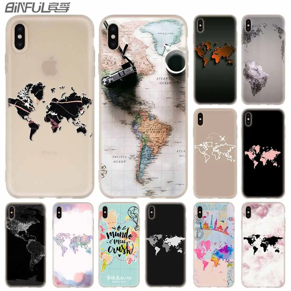 World Map Travel Plans Soft Silicone Case For iPhone 13 11 12 Pro X XS Max XR 6 6S 7 8 Plus SE Mini Cover
World Map Travel Plans Soft Silicone Case For iPhone 13 11 12 Pro X XS Max XR 6 6S 7 8 Plus SE Mini Cover