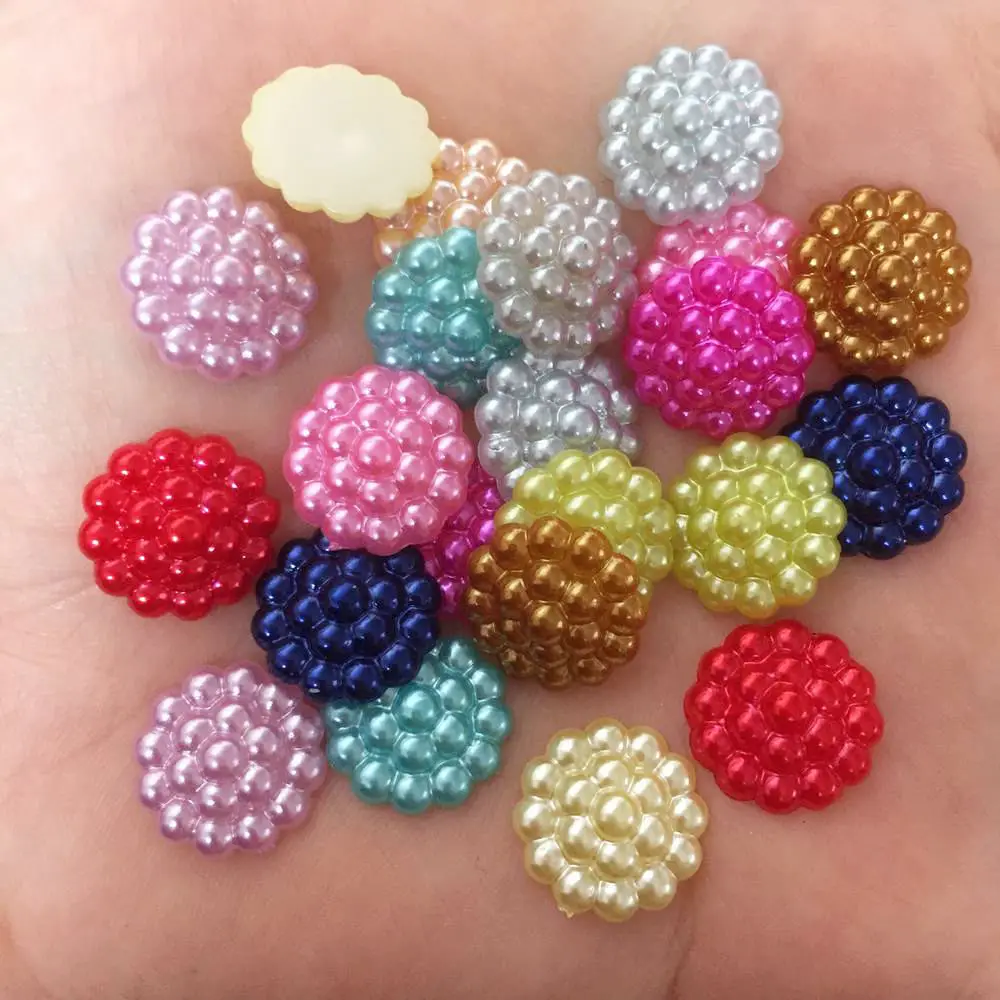 Hot 100pcs14mm Mix Pearl Flower Round Flatback Scrapbook Wedding Beads DIY Craft F435
Hot 100pcs14mm Mix Pearl Flower Round Flatback Scrapbook Wedding Beads DIY Craft F435