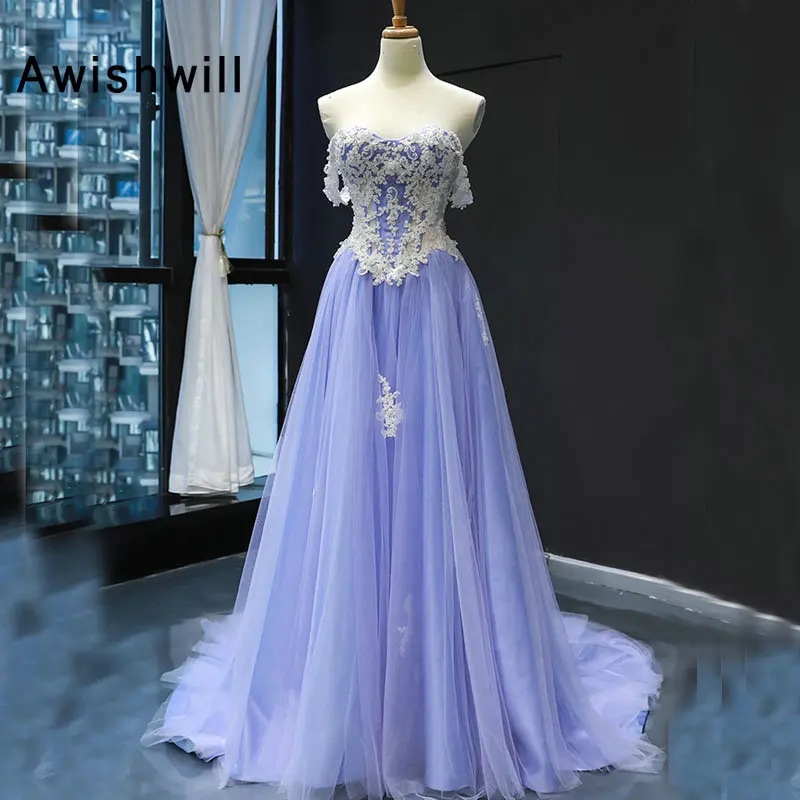 Elegant Prom Dress Off Shoulder Beading Appliques Tulle Sexy Illusion Party Dresses Sweep For Women Evening Dress Robe De Soiree
Elegant Prom Dress Off Shoulder Beading Appliques Tulle Sexy Illusion Party Dresses Sweep For Women Evening Dress Robe De Soiree