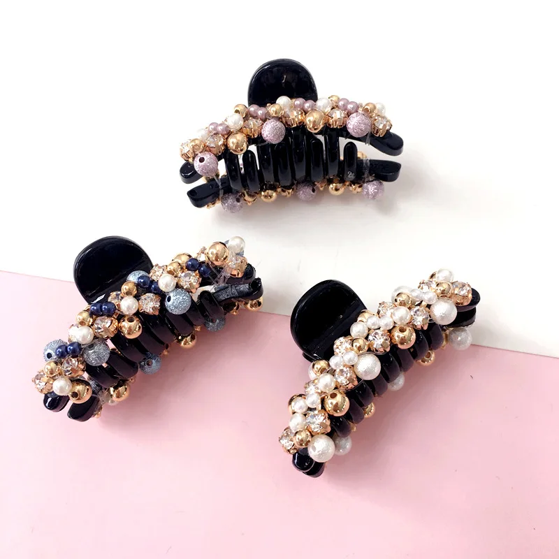 Sweet Colorful Beads Hair Claws Hairpins Rhinestone Hair Clip Crab For Women Kids Girl Hair Accessories Shiny Headwear fanssee
Sweet Colorful Beads Hair Claws Hairpins Rhinestone Hair Clip Crab For Women Kids Girl Hair Accessories Shiny Headwear fanssee