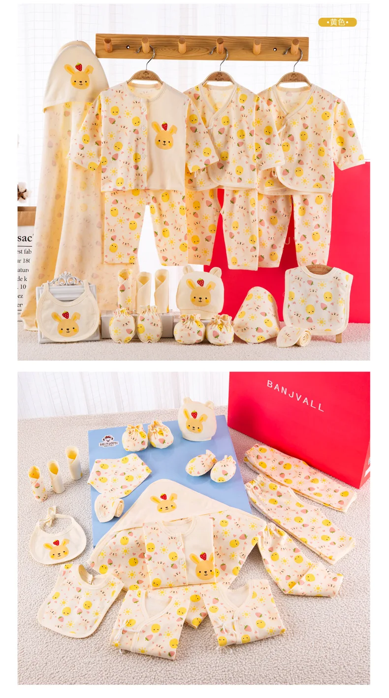 19 piece newborn baby set boy clothes 100% cotton infant suit baby girl clothes outfits pants baby clothing hat bib ropa de bebe
19 piece newborn baby set boy clothes 100% cotton infant suit baby girl clothes outfits pants baby clothing hat bib ropa de bebe