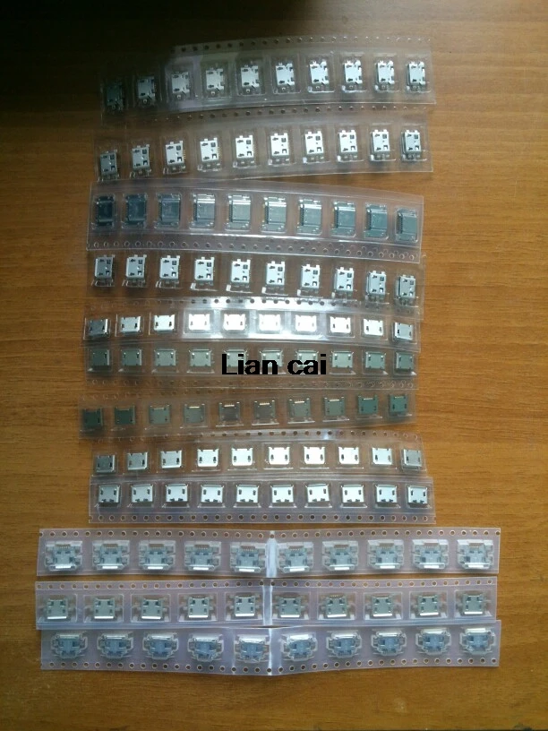 120 шт. 10 каждого для 12 видов разъемов Micro USB 5 контактный разъем коннектор micro usb samsung
