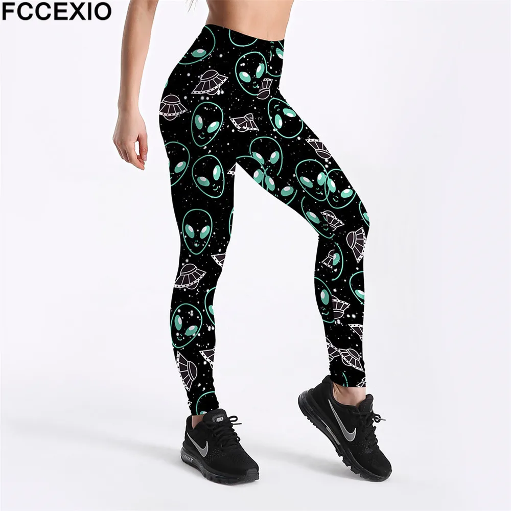 FCCEXIO New Workout Leggings High Waist Fitness Legging Ghost UFO Skull 3D Printed Leggins Female Leg Pants Leggings
FCCEXIO New Workout Leggings High Waist Fitness Legging Ghost UFO Skull 3D Printed Leggins Female Leg Pants Leggings