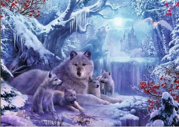 5D DIY Diamond Painting wolf Embroidery Cross Stitch Mosaic Painting Home Decor Christmas
5D DIY Diamond Painting wolf Embroidery Cross Stitch Mosaic Painting Home Decor Christmas