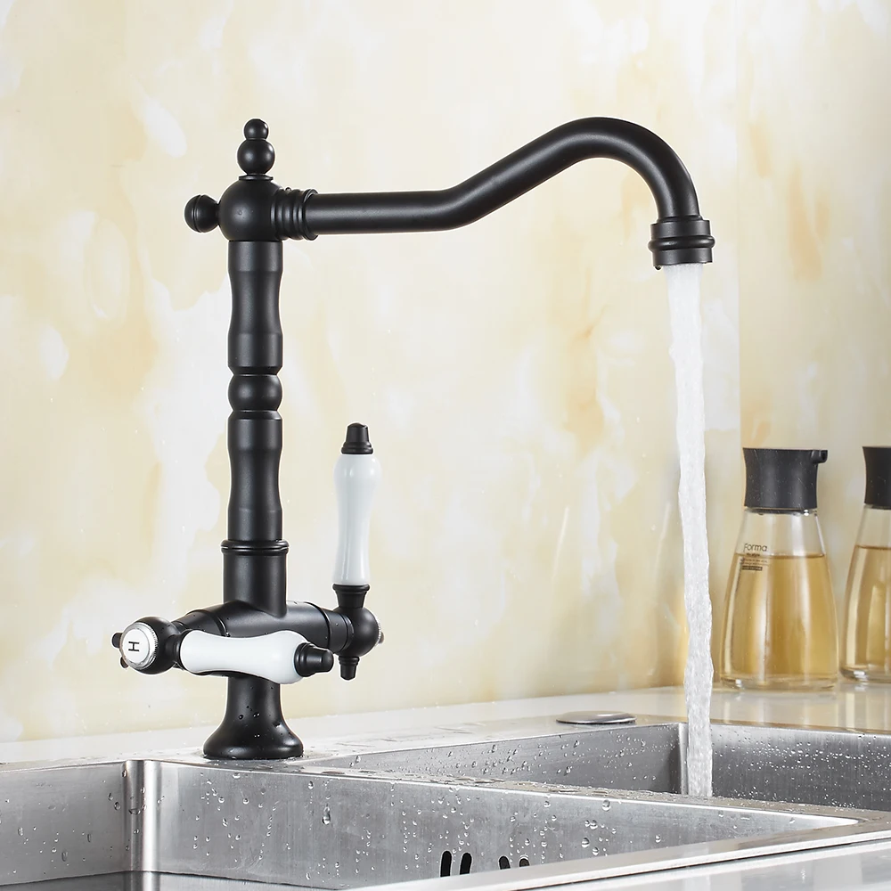 New Black Kitchen sink Faucet mixer Seven Letter Design Water Purification tap Dual Handle
New Black Kitchen sink Faucet mixer Seven Letter Design Water Purification tap Dual Handle