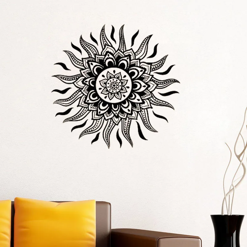 

ZOOYOO солнце цветок настенные стикеры домашний Декор Гостиная Спальня художественные фрески дизайнерские обои