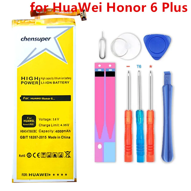 NEW chensuper FOR Huawei Honor 6 Plus Battery New 3500mAh High Capacity backup Replacement Battery HB4547B6EBC For Huawei 6 Plus
NEW chensuper FOR Huawei Honor 6 Plus Battery New 3500mAh High Capacity backup Replacement Battery HB4547B6EBC For Huawei 6 Plus