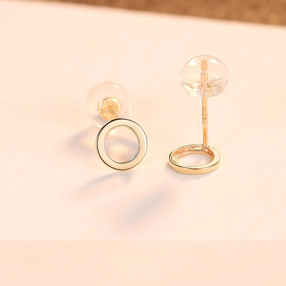 CZCITY New Real 14K Gold Cute Round Circle Stud Earrings for Women Simple Dating Daily Wear Gold Earrings Jewelry Carving Au585
CZCITY New Real 14K Gold Cute Round Circle Stud Earrings for Women Simple Dating Daily Wear Gold Earrings Jewelry Carving Au585