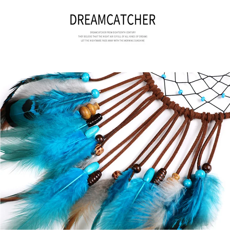 Creative Handmade Indian Fancy Dream Catcher Holiday Home Party Decor Gift Feather Wind Chimes With 20 Led Copper String Lights
Creative Handmade Indian Fancy Dream Catcher Holiday Home Party Decor Gift Feather Wind Chimes With 20 Led Copper String Lights