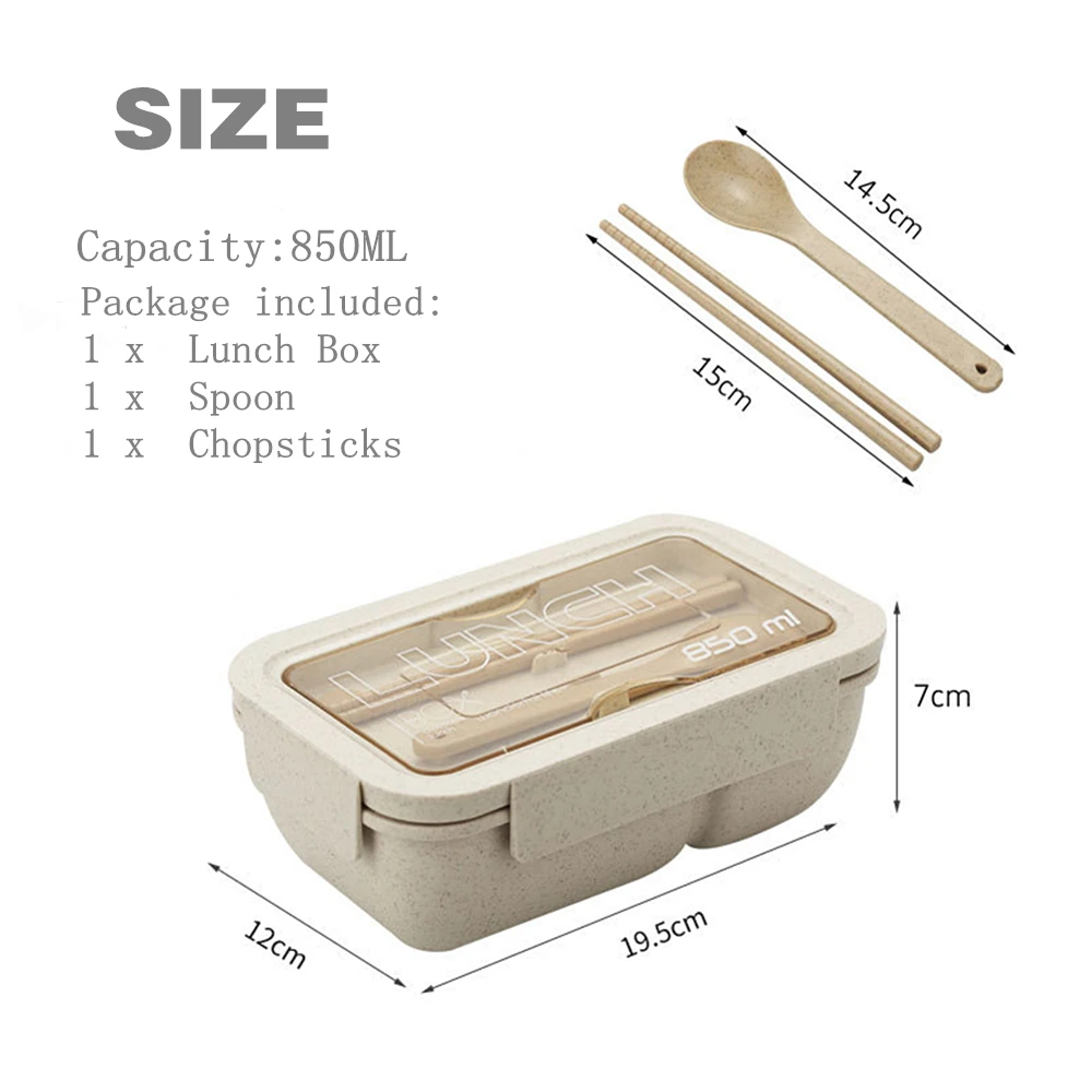 850ml Wheat Straw Lunch Box Healthy Material Bento Boxes Microwave Dinnerware Food Storage Container Lunchbox
850ml Wheat Straw Lunch Box Healthy Material Bento Boxes Microwave Dinnerware Food Storage Container Lunchbox