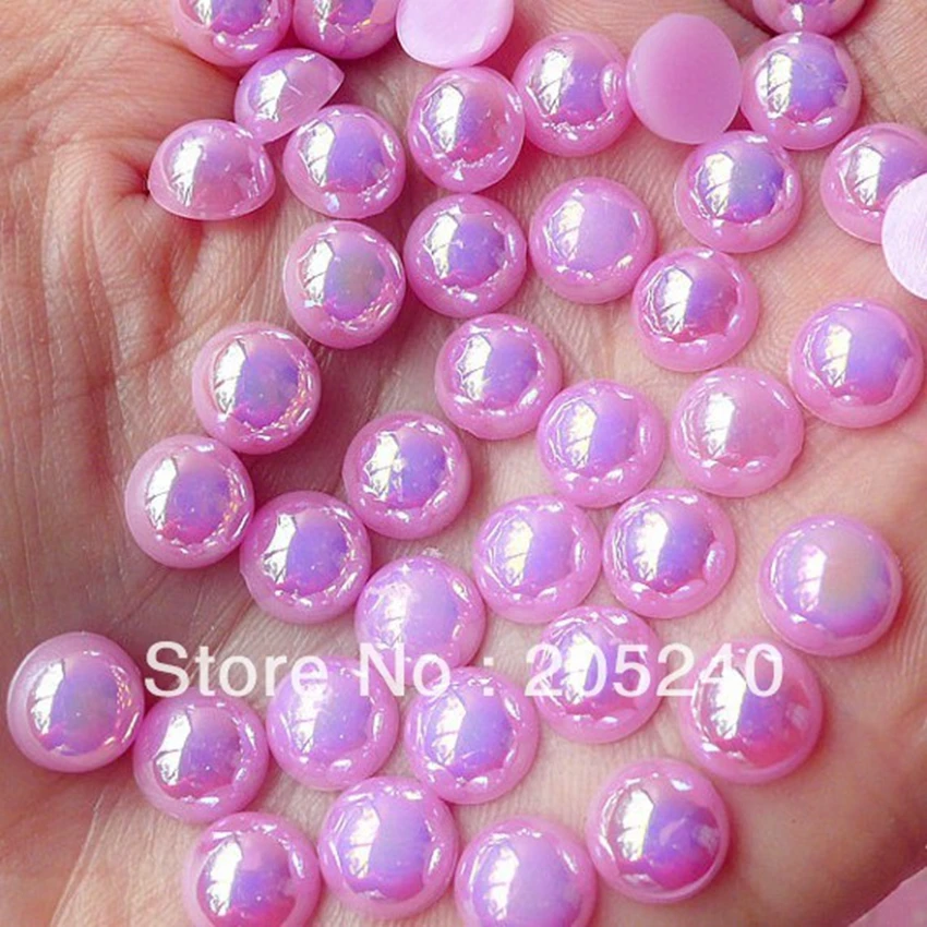 Jewelry Materials For DIY Decoration 1000pcs 6mm Flat Back Half AB Colorful Pearls
Jewelry Materials For DIY Decoration 1000pcs 6mm Flat Back Half AB Colorful Pearls