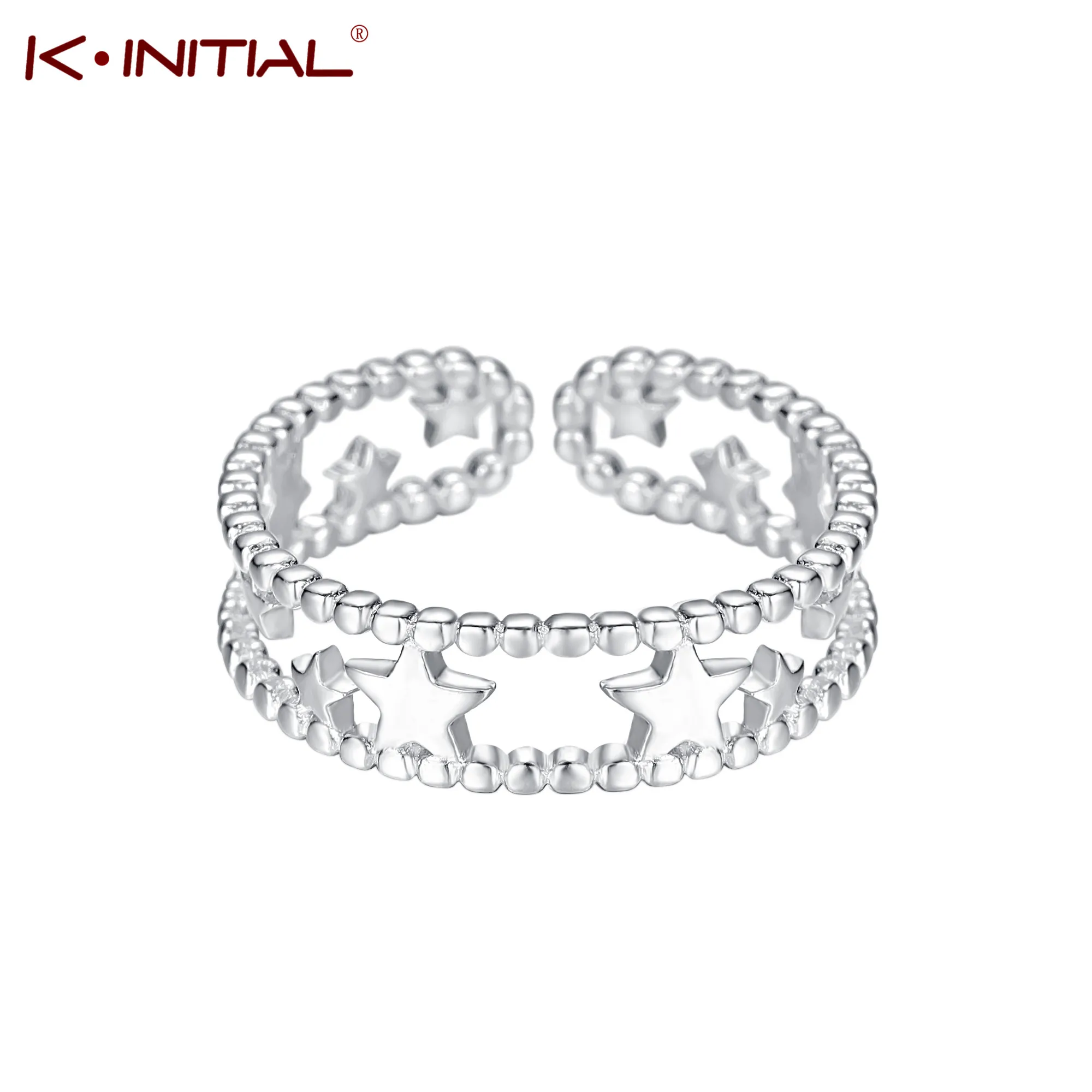 Kinitial Luxury Simple Star In Middle Line Rings for Female Engagement Wedding Stars Ring Jewelry anillos plata para mujer
Kinitial Luxury Simple Star In Middle Line Rings for Female Engagement Wedding Stars Ring Jewelry anillos plata para mujer