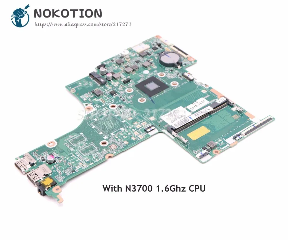NOKOTION для HP Pavilion 17-G материнская плата для ноутбука 809323-001 809323-501 809323-601 N3700 1,6 Ghz CPU DDR3
NOKOTION для HP Pavilion 17-G материнская плата для ноутбука 809323-001 809323-501 809323-601 N3700 1,6 Ghz CPU DDR3