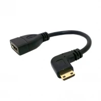 (100pcs/lot) 90 Degree Right/Left Angled type Mini HDMI Male to HDMI Female Adapter Cable 10cm Black
(100pcs/lot) 90 Degree Right/Left Angled type Mini HDMI Male to HDMI Female Adapter Cable 10cm Black