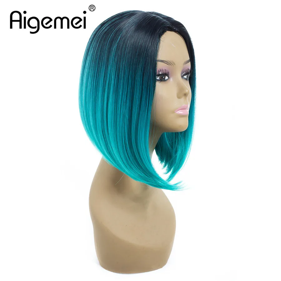 Aigemei Short Straight Synthetic Bob Wigs For Women High Temperature Fiber Ombre Colors 12 Inch Heat Resistant Wig
Aigemei Short Straight Synthetic Bob Wigs For Women High Temperature Fiber Ombre Colors 12 Inch Heat Resistant Wig