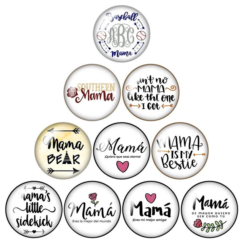 New Love mama Words 10pcs mixed 12mm/16mm/18mm/25mm Round photo glass cabochon demo flat back Making findings
New Love mama Words 10pcs mixed 12mm/16mm/18mm/25mm Round photo glass cabochon demo flat back Making findings