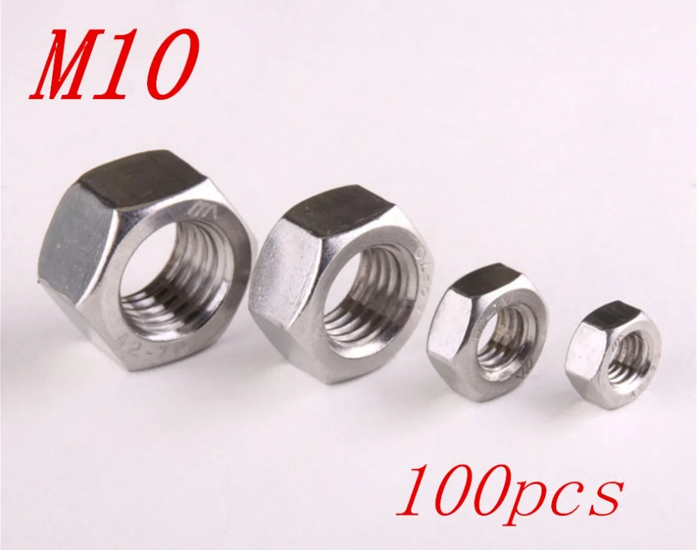 100 шт./лот, бесплатная доставка, метрическая резьба M10 304, шестигранные гайки из нержавеющей стали, шестигранные гайки
100 шт./лот, бесплатная доставка, метрическая резьба M10 304, шестигранные гайки из нержавеющей стали, шестигранные гайки