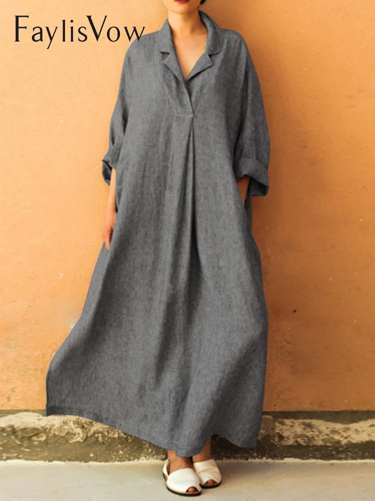 5xl Women Loose Large Size Dresses Shawl Collar Shift Long Sleeve Basic Solid Shirt Dress Autumn Female Maxi Dresses Elegant
5xl Women Loose Large Size Dresses Shawl Collar Shift Long Sleeve Basic Solid Shirt Dress Autumn Female Maxi Dresses Elegant