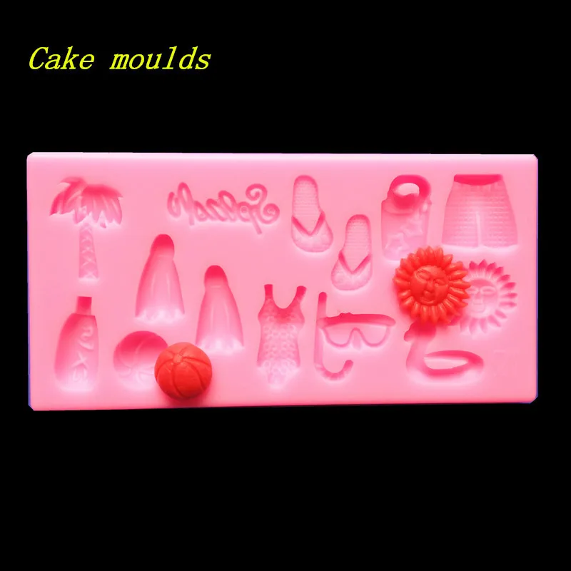 Wholesale Silicone mold K307 Mini Coconut tree swimsuit shape Decoration clay mold Fondant cake mould Baking mold
Wholesale Silicone mold K307 Mini Coconut tree swimsuit shape Decoration clay mold Fondant cake mould Baking mold