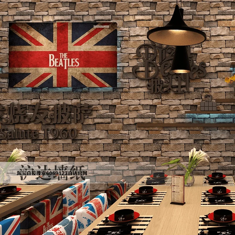 3D simulation brick pattern brick wallpaper retro nostalgic personality stone pattern bar cafe KTV industrial style wallpaper
3D simulation brick pattern brick wallpaper retro nostalgic personality stone pattern bar cafe KTV industrial style wallpaper