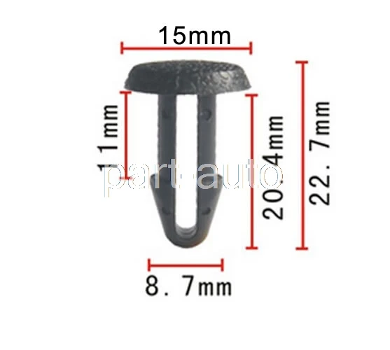 100x OEM Nylon Fastener Rivet Retainer Retaining Clip for Honda 90670-692-0030 for Toyota 90467-09065 906706920030
100x OEM Nylon Fastener Rivet Retainer Retaining Clip for Honda 90670-692-0030 for Toyota 90467-09065 906706920030