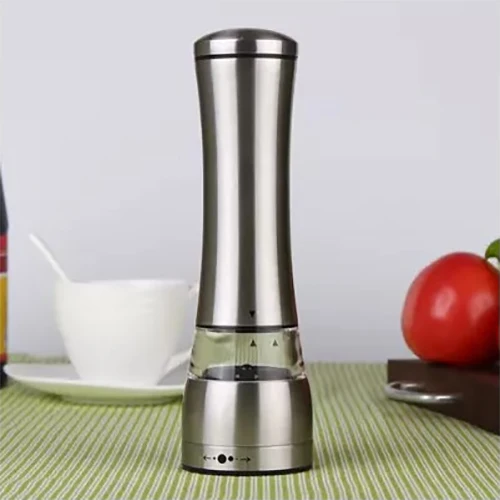 Stainless Steel Salt And Pepper Grinder Set- Set Of 2 Mill Shakers With Adjustable Ceramic Grinder-Brushed Stainless Steel
Stainless Steel Salt And Pepper Grinder Set- Set Of 2 Mill Shakers With Adjustable Ceramic Grinder-Brushed Stainless Steel