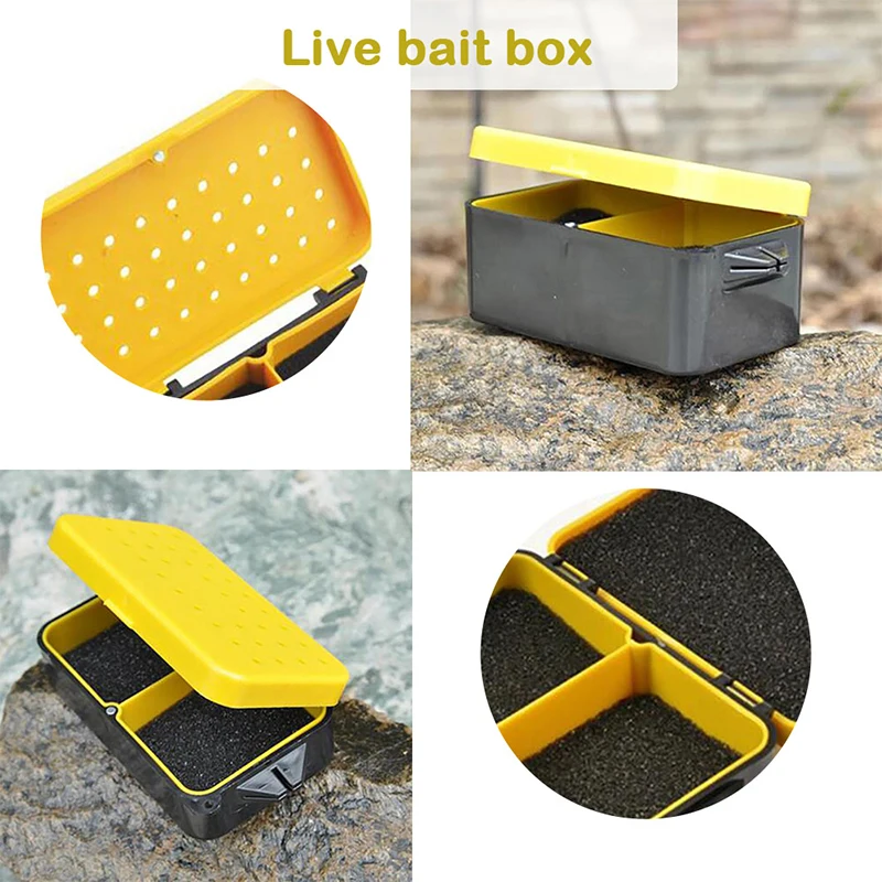 2019 New 1Pcs Breathable Plastic Fishing Live Bait Storage Box Earthworm Bloodworms Bait Container Box Fishing Accessories Hot
2019 New 1Pcs Breathable Plastic Fishing Live Bait Storage Box Earthworm Bloodworms Bait Container Box Fishing Accessories Hot