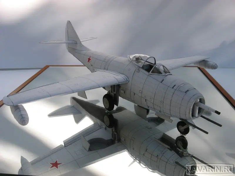 Высококачественный Набор бумажных 3D моделей бывшего Советского Союза MIG 9 fighter