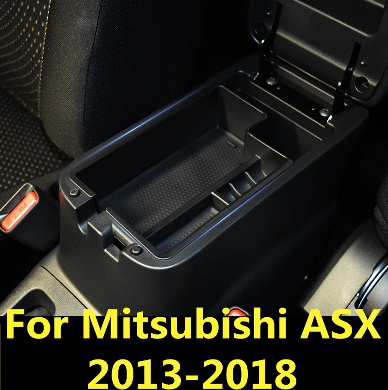 Для Mitsubishi ASX 2013 2018 центральный автомобильный подлокотник для хранения коробка