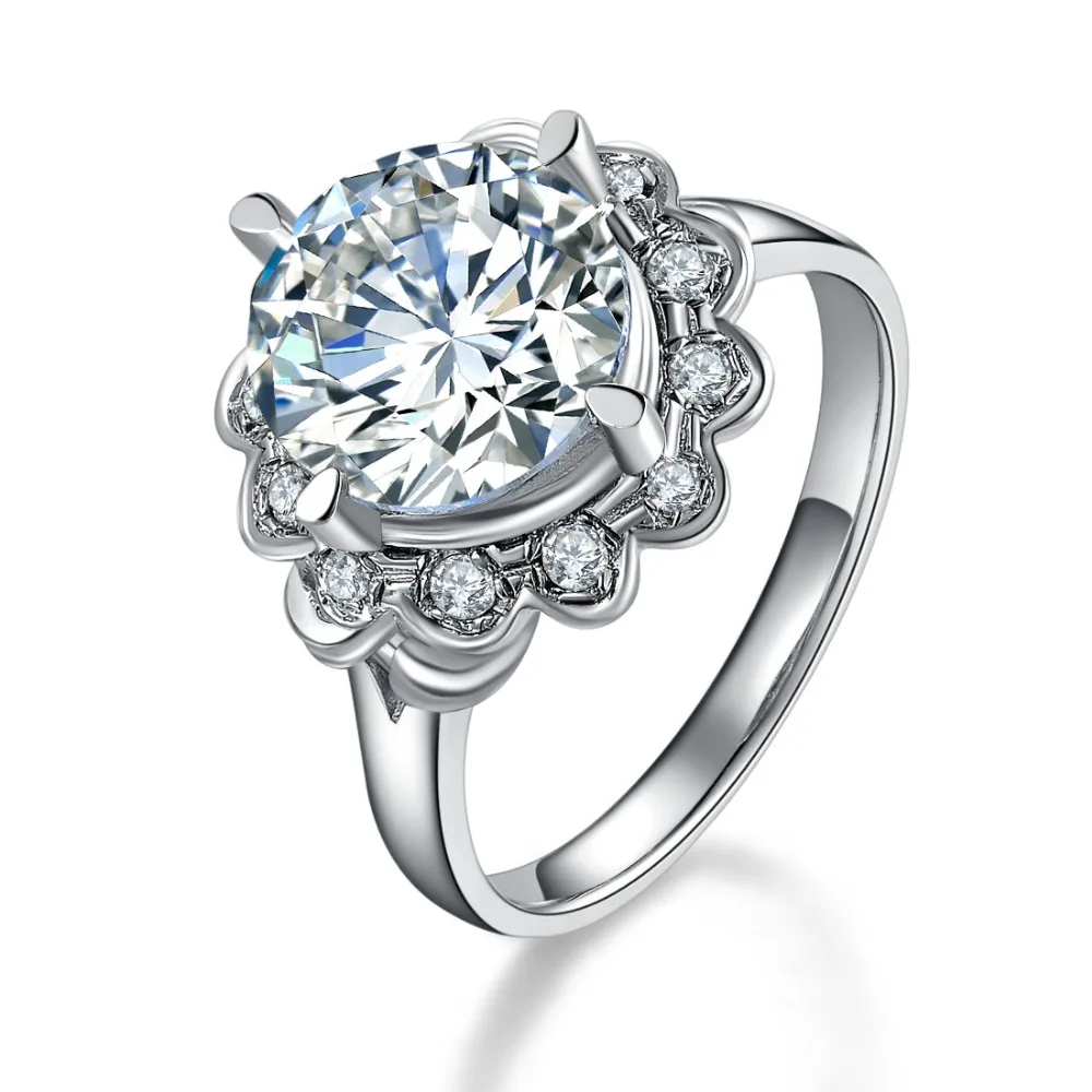 4 Carat Pure Gold 18K Vintage Flower Prominent Simulate Diamond Wedding Ring For Women Great Jewelry Gift For Valentine's Day
4 Carat Pure Gold 18K Vintage Flower Prominent Simulate Diamond Wedding Ring For Women Great Jewelry Gift For Valentine's Day