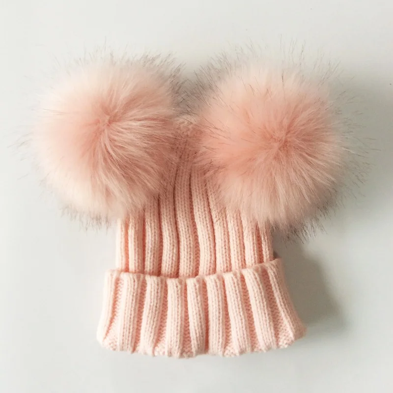 Baby Girls Hat Faux Fur Double Pompom Hat For Girls Crochet Winter Kids Caps Fashion Children's Hats Caps
Baby Girls Hat Faux Fur Double Pompom Hat For Girls Crochet Winter Kids Caps Fashion Children's Hats Caps