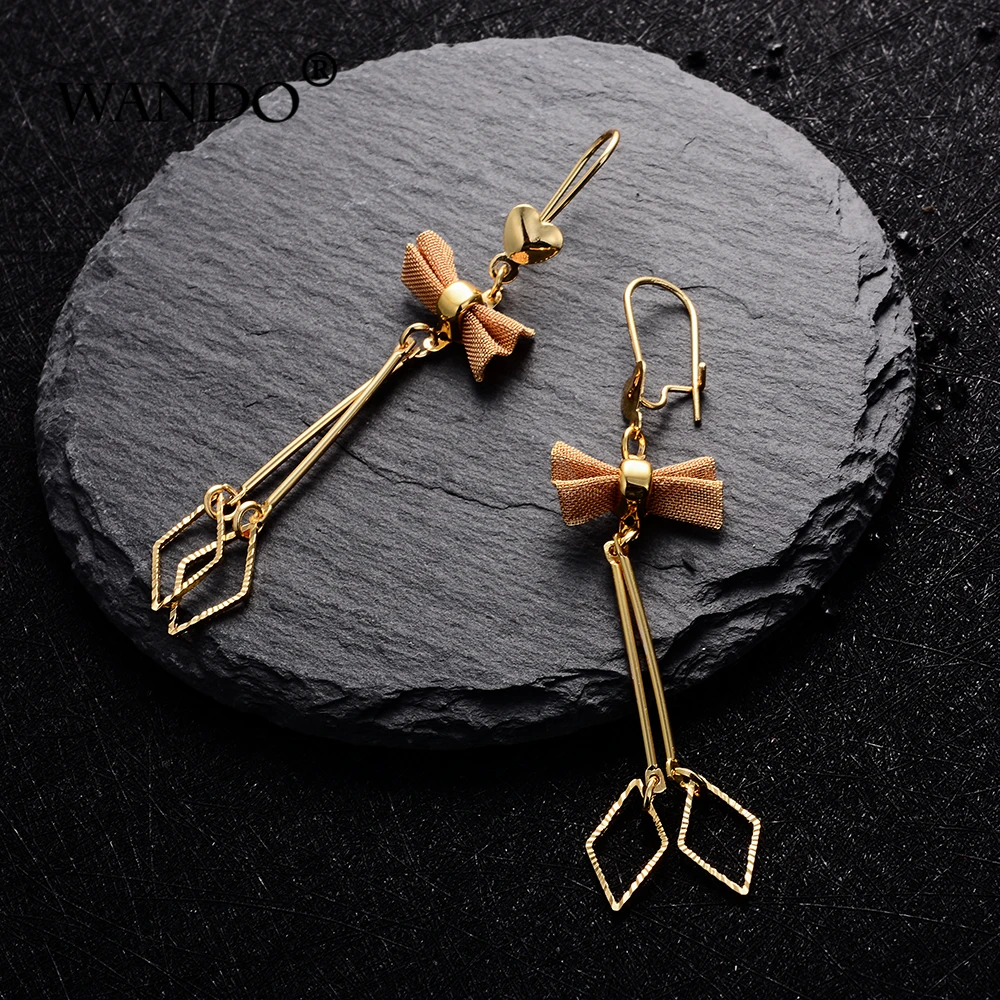 WANDO Water Drop Earrings Gold colour Women Girl Bride's wedding Accessories lover Gifts Bow Earings Fashion Classic Jewelry E72
WANDO Water Drop Earrings Gold colour Women Girl Bride's wedding Accessories lover Gifts Bow Earings Fashion Classic Jewelry E72