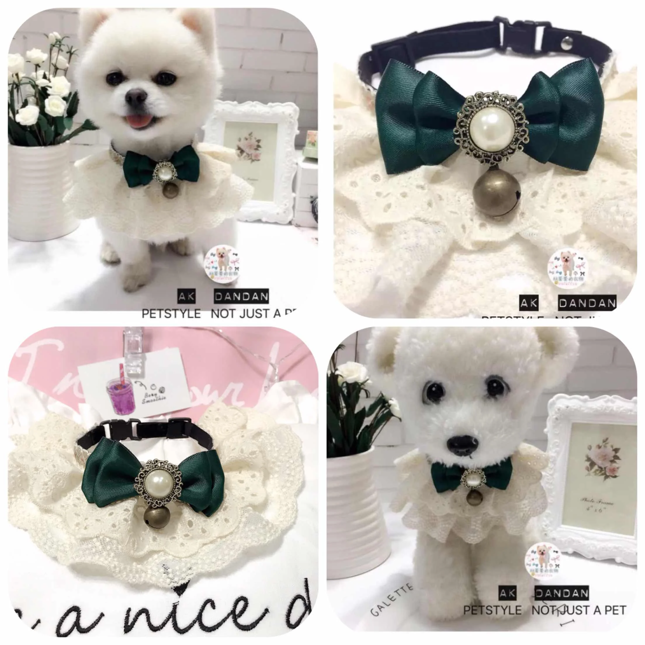 Cat dog handmade lace bib restoring ancient ways of copper bells pearl deserve to act the role of saliva towel collar
Cat dog handmade lace bib restoring ancient ways of copper bells pearl deserve to act the role of saliva towel collar