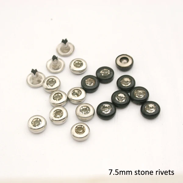 Wholesale 7.5mm 300sets brass rhinestone rivets arcylic stone rivets nail Silver-Black diamond rivets ZD-011
Wholesale 7.5mm 300sets brass rhinestone rivets arcylic stone rivets nail Silver-Black diamond rivets ZD-011