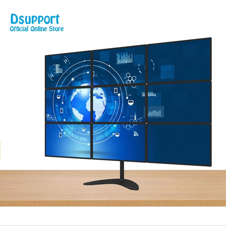 15"-24" Aluminum Alloy 9 Screen LCD TV Mount Free Lifting Sliding Full Motion 9 Monitor Holder Desktop Stand
15"-24" Aluminum Alloy 9 Screen LCD TV Mount Free Lifting Sliding Full Motion 9 Monitor Holder Desktop Stand