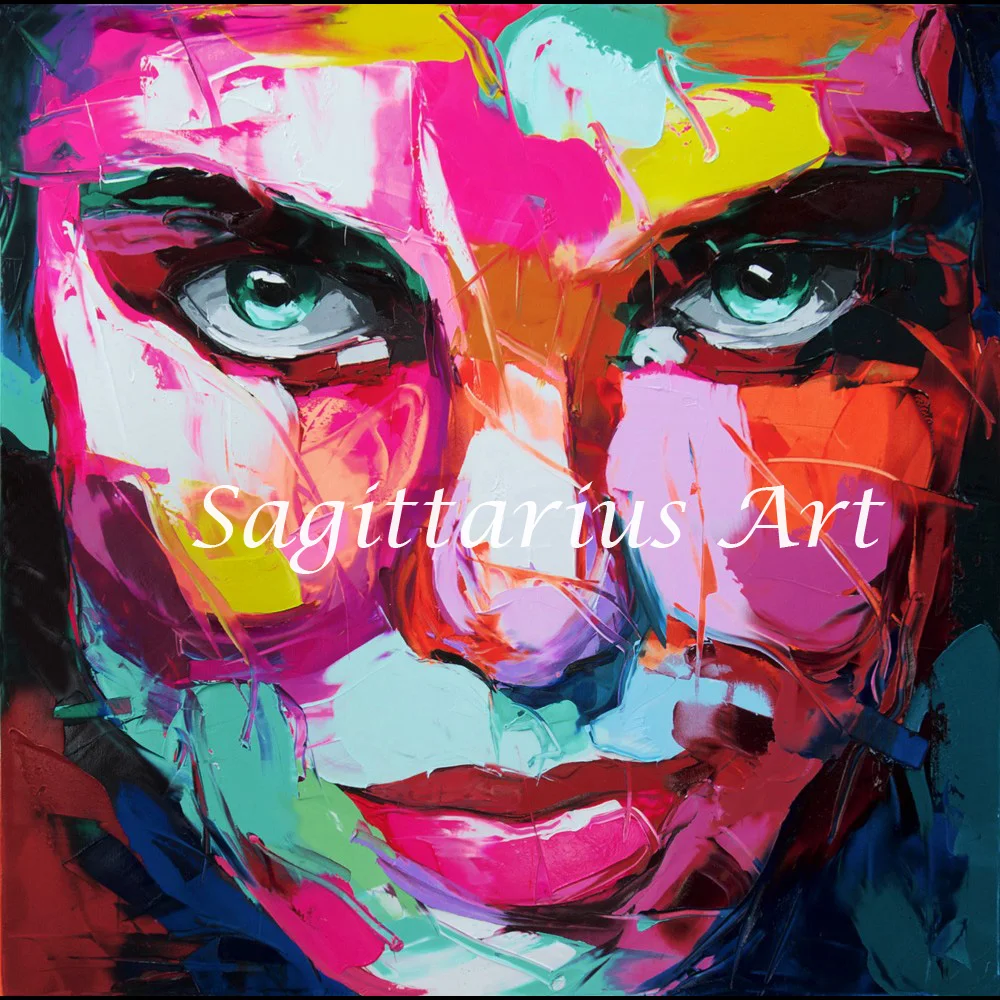 Hand Painted Francoise Nielly Designer Cool Face Art Palette knife Untitled 164 Oil painting canvens Bedroom hallway Wall Decor
Hand Painted Francoise Nielly Designer Cool Face Art Palette knife Untitled 164 Oil painting canvens Bedroom hallway Wall Decor