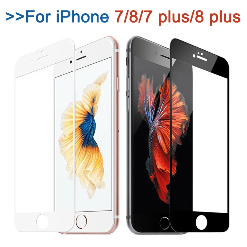 Защитное стекло для экрана iPhone 7 8 plus полноэкранная защита закаленное iphone8 7plus |