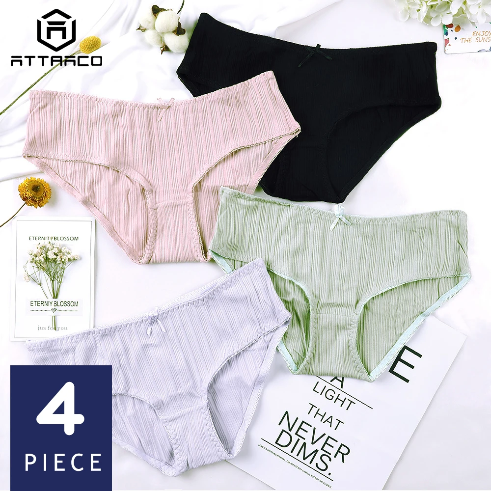 ATTRACO Women's Underwear Hipster Panties 4 Packs Cotton Soft Stretch Cotton Crotch Cueca Calcinha Tanga Thong Hot Sale
ATTRACO Women's Underwear Hipster Panties 4 Packs Cotton Soft Stretch Cotton Crotch Cueca Calcinha Tanga Thong Hot Sale