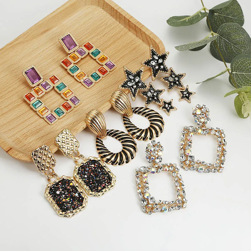 ZA Boho Vintage Earrings for Women Crystal Flower Star Heart Dangle Drop Earrings Long Big Earrings Statement Bohemian Jewelry
ZA Boho Vintage Earrings for Women Crystal Flower Star Heart Dangle Drop Earrings Long Big Earrings Statement Bohemian Jewelry