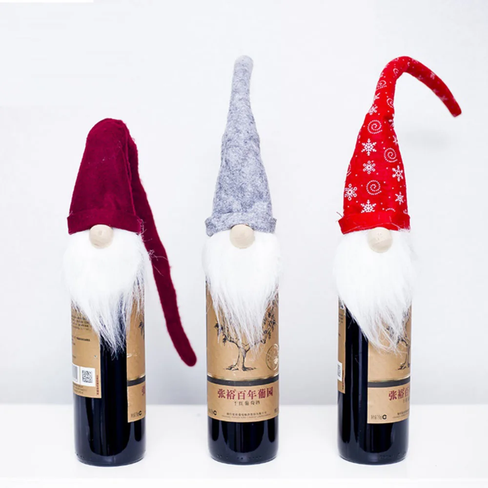 Christmas Decorations Reindeer Ornaments Santa Claus Sweater Wine Bottle Covers 
Christmas Decorations Reindeer Ornaments Santa Claus Sweater Wine Bottle Covers