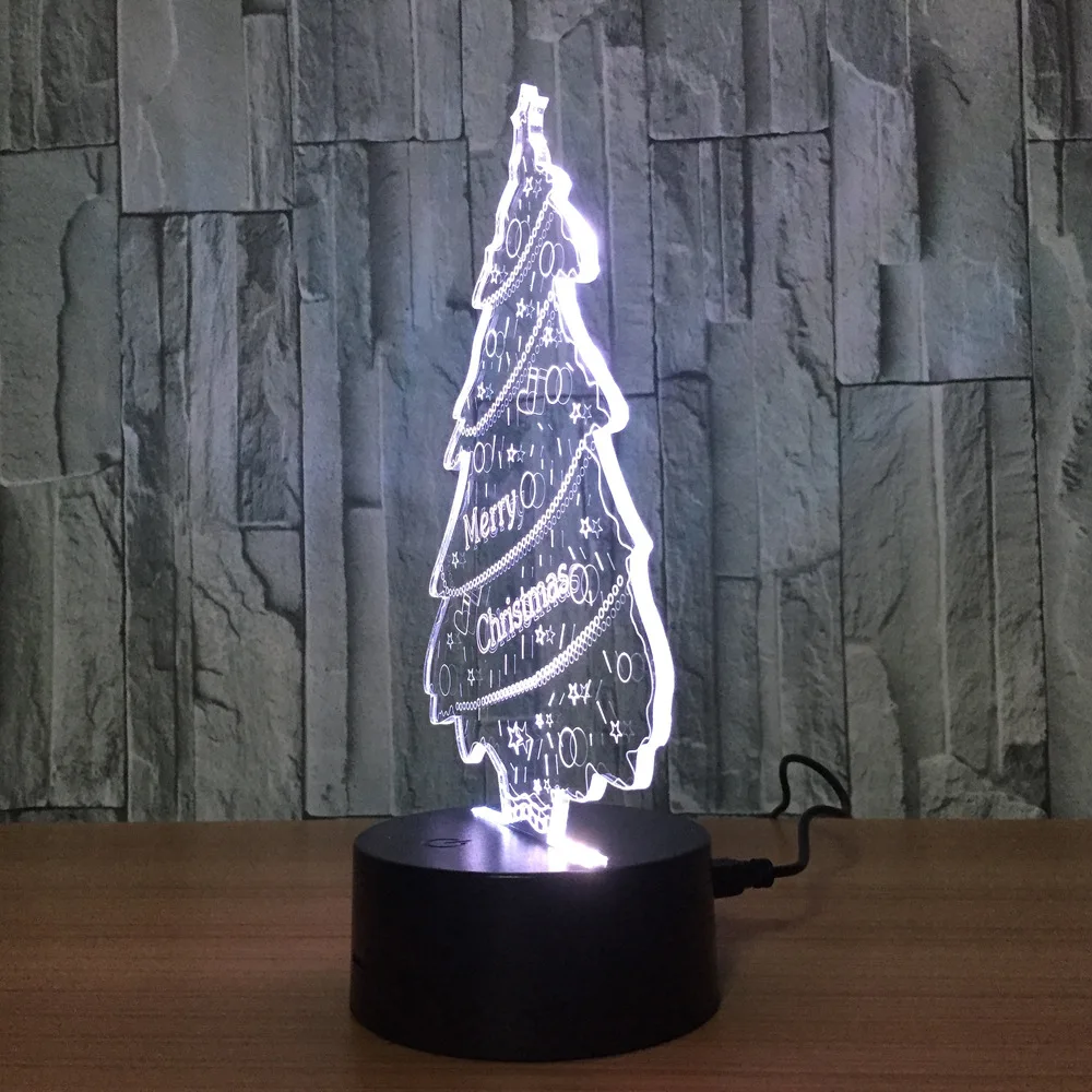 Экшн-фигурки Новая Рождественская елка Arcley colorfu светодиодные 3D Мультяшные