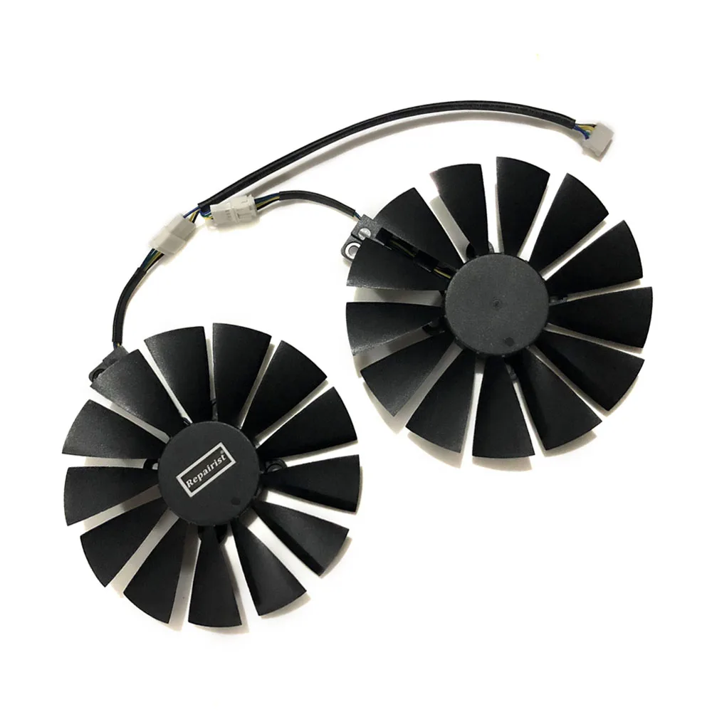 2 шт./компл. 95 мм Новый GPU кулер для ASUS двойной RX580 4G ROG STRIX RX570 GTX 1050TI GTX1080TI игровая