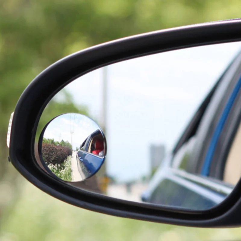 2 шт. автомобильное круглое выпуклое боковое зеркало с широким углом обзора 360