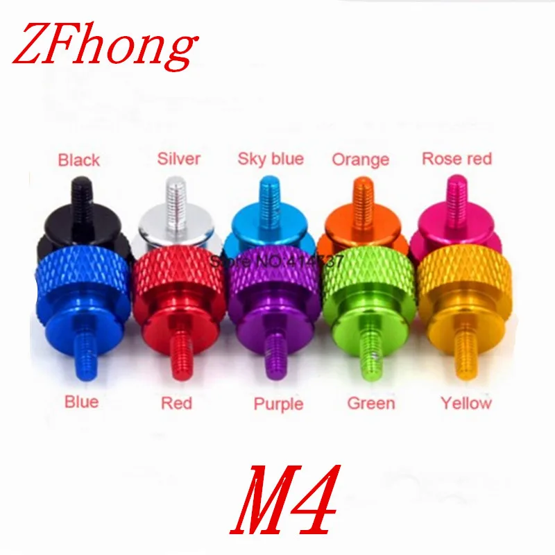 20pcs M4*10/14/16/20 Aluminum Alloy Colourful Step Hand Tighten Screw Length 10mm-20mm
20pcs M4*10/14/16/20 Aluminum Alloy Colourful Step Hand Tighten Screw Length 10mm-20mm