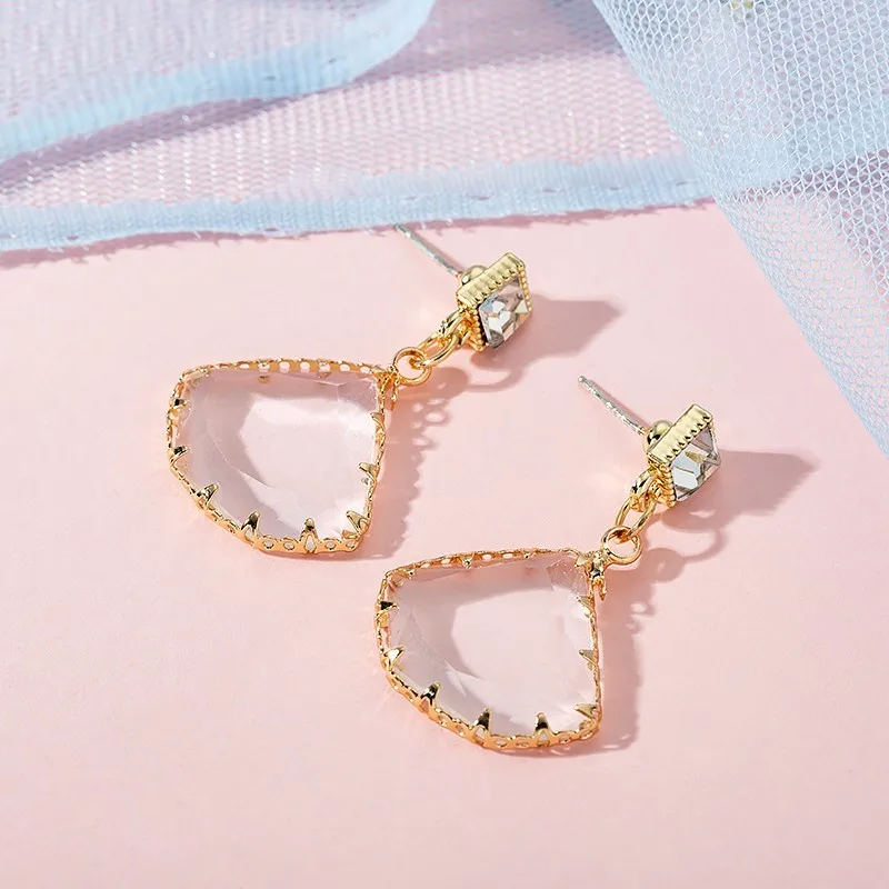 NHGBFT Simple White Resin Stone Dangle Earrings For Women Gold Color Water Drop Earring Weeding Jewelry
NHGBFT Simple White Resin Stone Dangle Earrings For Women Gold Color Water Drop Earring Weeding Jewelry