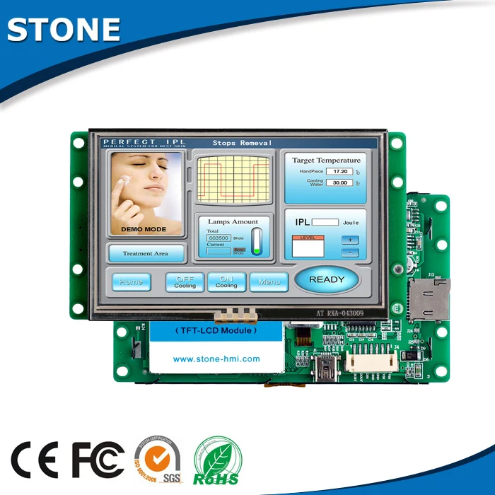 4.3" Intelligent Liquid Crystal TFT LCD Display Touch Screen with Controller Board for Industrial Use
4.3" Intelligent Liquid Crystal TFT LCD Display Touch Screen with Controller Board for Industrial Use