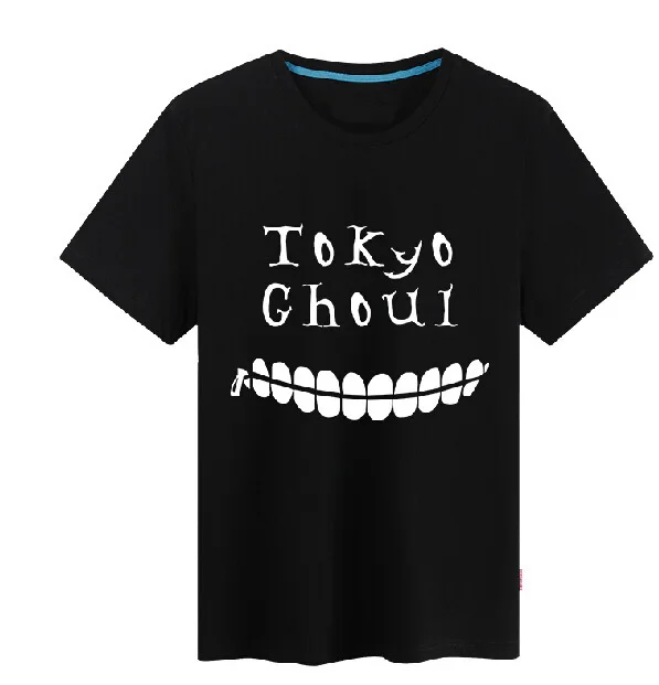 Cotton Short Sleeve Tokyo Ghoul T-shirt Fashion Men Women Zipper Tooth Style Tshirt Anime Tops Tees
Cotton Short Sleeve Tokyo Ghoul T-shirt Fashion Men Women Zipper Tooth Style Tshirt Anime Tops Tees